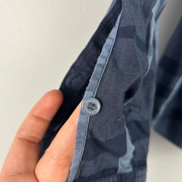 Burberry Brit Blue Nova Tonal Check Women's Top (XL) - Picture 9 of 10